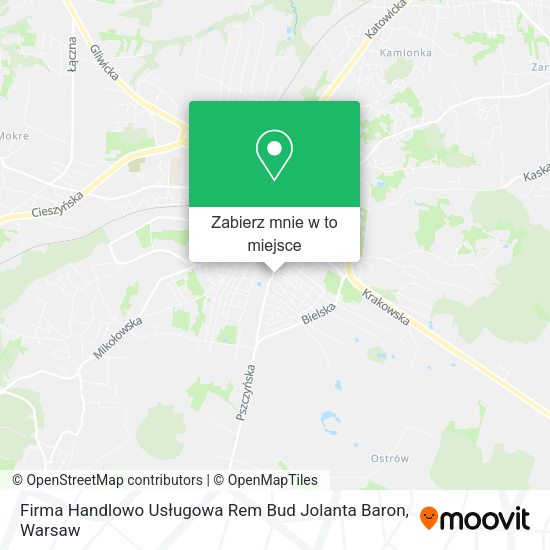 Mapa Firma Handlowo Usługowa Rem Bud Jolanta Baron