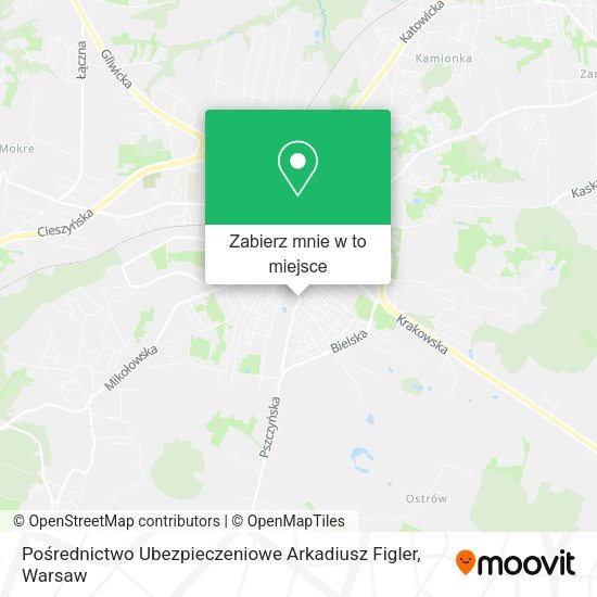 Mapa Pośrednictwo Ubezpieczeniowe Arkadiusz Figler