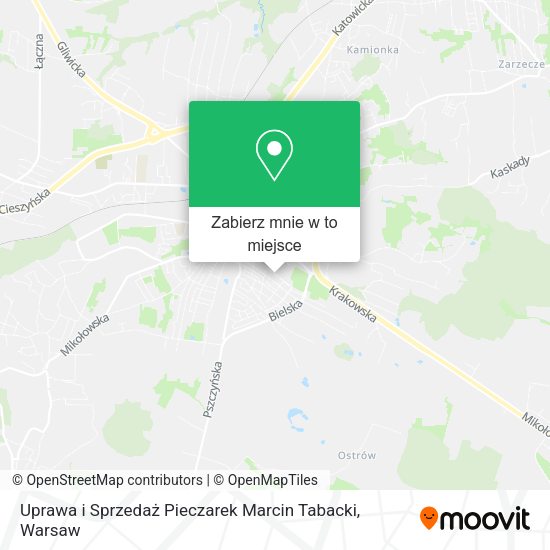 Mapa Uprawa i Sprzedaż Pieczarek Marcin Tabacki