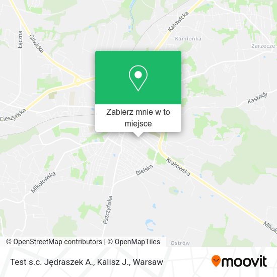 Mapa Test s.c. Jędraszek A., Kalisz J.