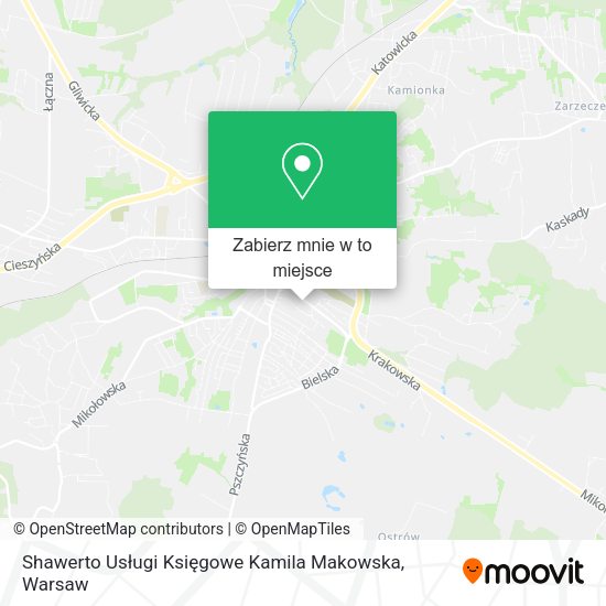 Mapa Shawerto Usługi Księgowe Kamila Makowska