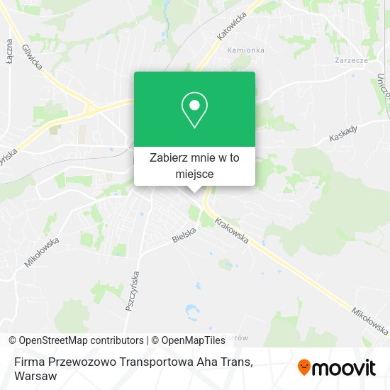 Mapa Firma Przewozowo Transportowa Aha Trans