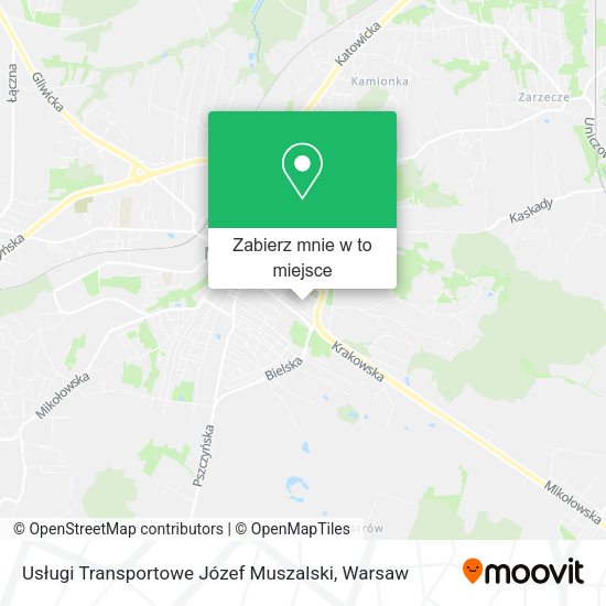 Mapa Usługi Transportowe Józef Muszalski