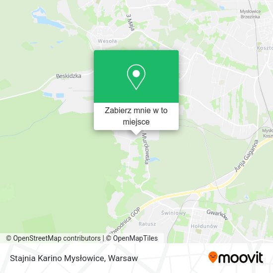 Mapa Stajnia Karino Mysłowice