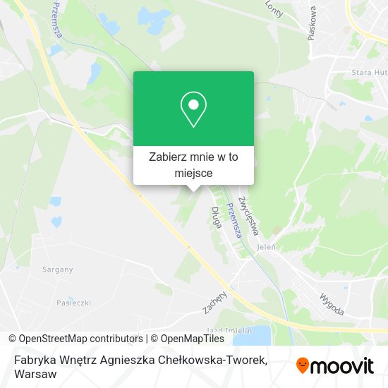 Mapa Fabryka Wnętrz Agnieszka Chełkowska-Tworek