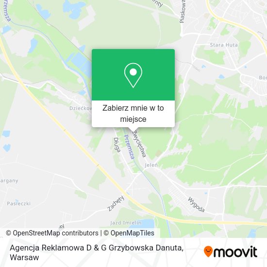 Mapa Agencja Reklamowa D & G Grzybowska Danuta