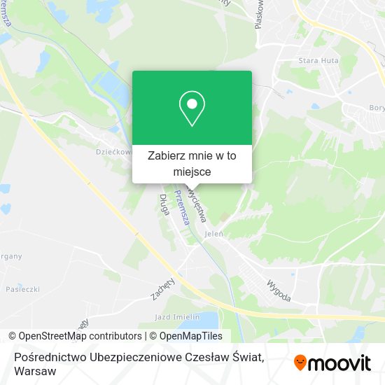 Mapa Pośrednictwo Ubezpieczeniowe Czesław Świat