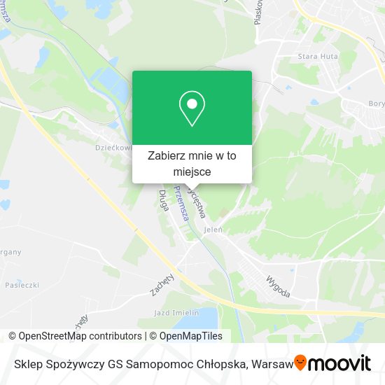 Mapa Sklep Spożywczy GS Samopomoc Chłopska