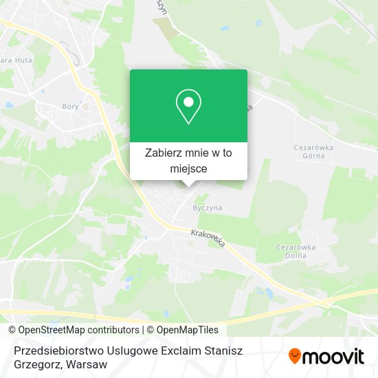 Mapa Przedsiebiorstwo Uslugowe Exclaim Stanisz Grzegorz