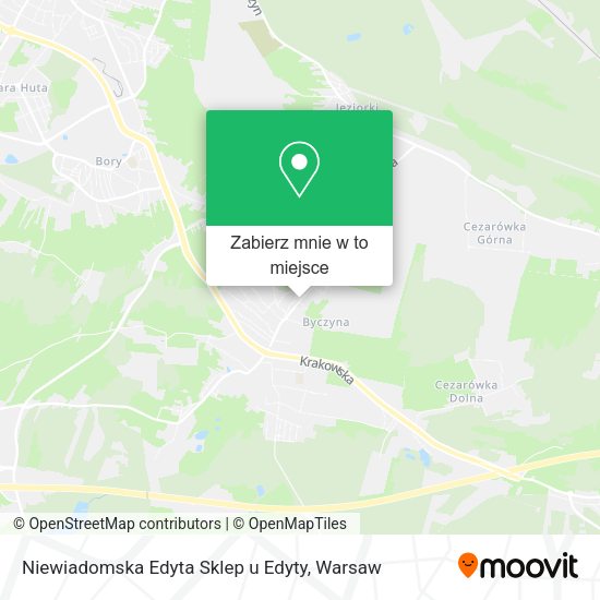 Mapa Niewiadomska Edyta Sklep u Edyty