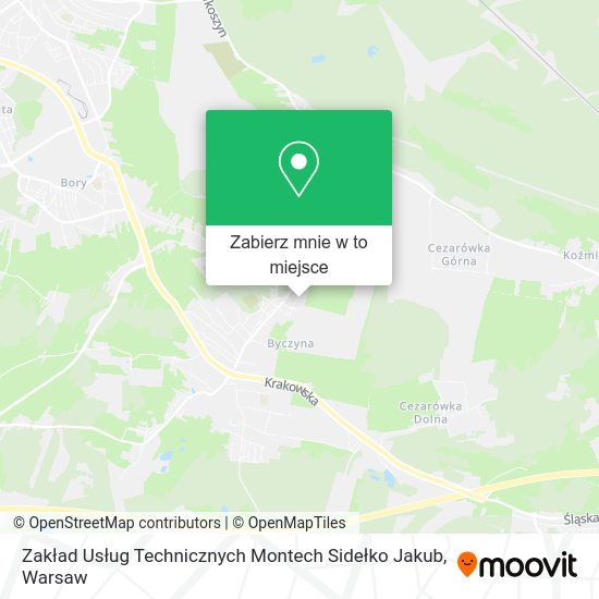 Mapa Zakład Usług Technicznych Montech Sidełko Jakub