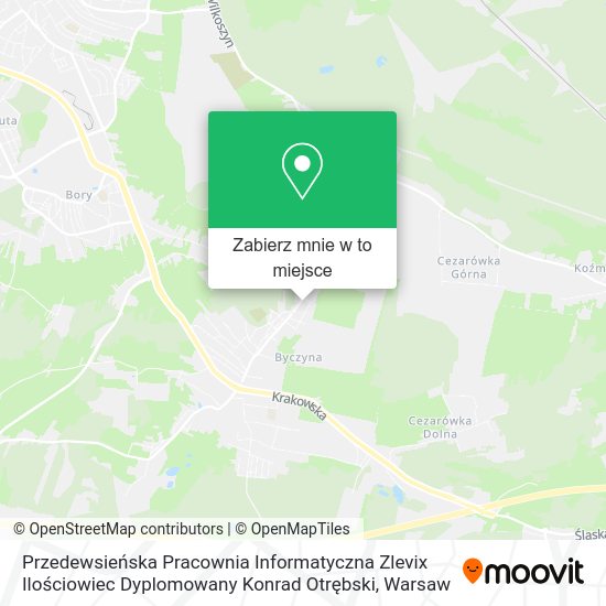 Mapa Przedewsieńska Pracownia Informatyczna Zlevix Ilościowiec Dyplomowany Konrad Otrębski