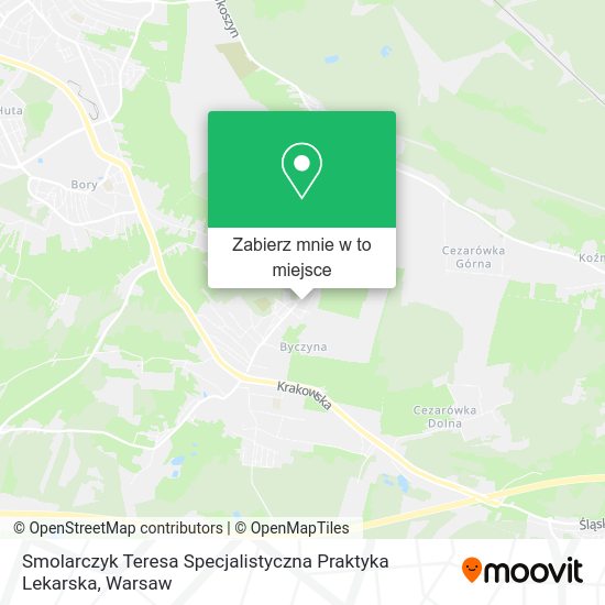 Mapa Smolarczyk Teresa Specjalistyczna Praktyka Lekarska