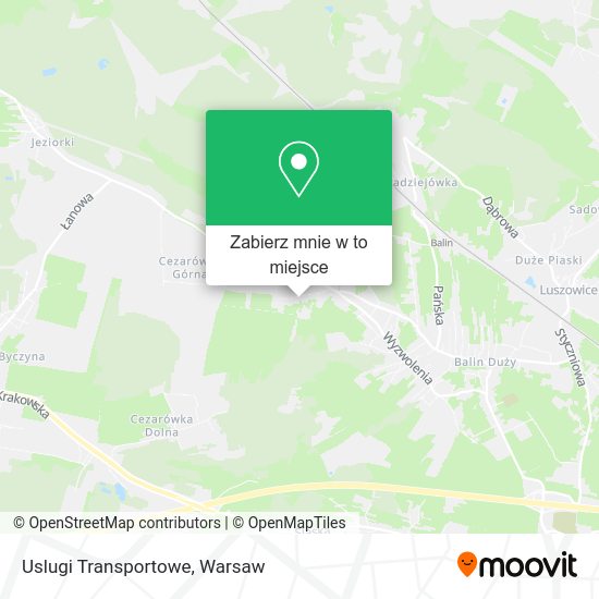 Mapa Uslugi Transportowe