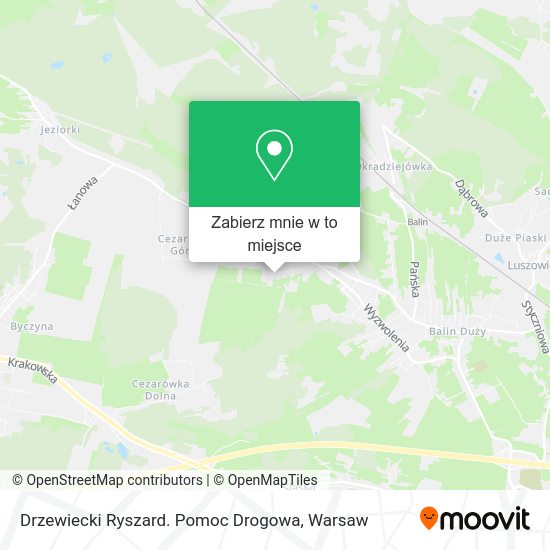 Mapa Drzewiecki Ryszard. Pomoc Drogowa