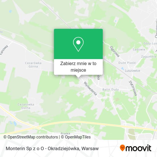 Mapa Monterin Sp z o O - Okradziejówka