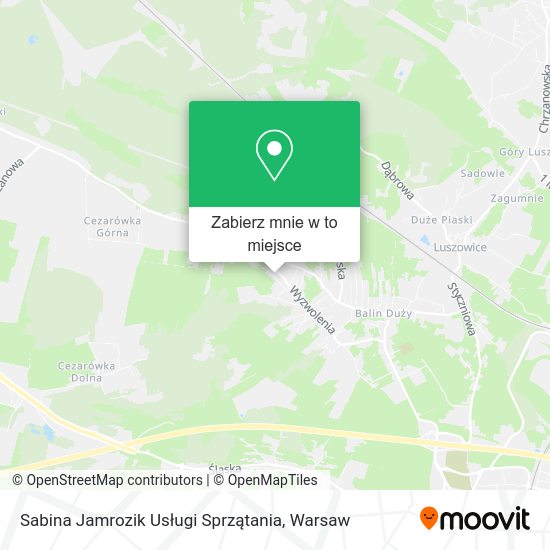 Mapa Sabina Jamrozik Usługi Sprzątania