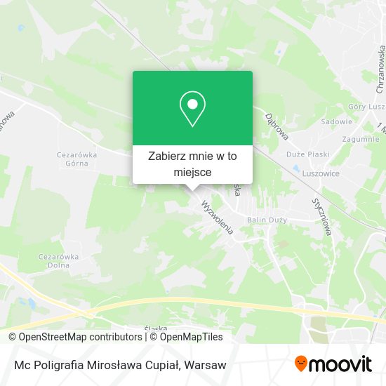 Mapa Mc Poligrafia Mirosława Cupiał