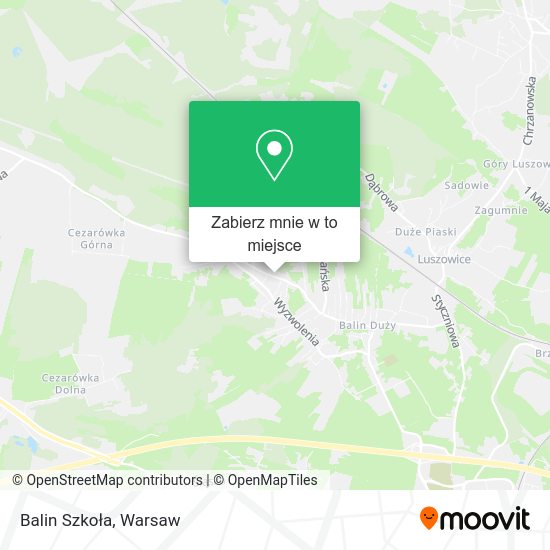 Mapa Balin Szkoła