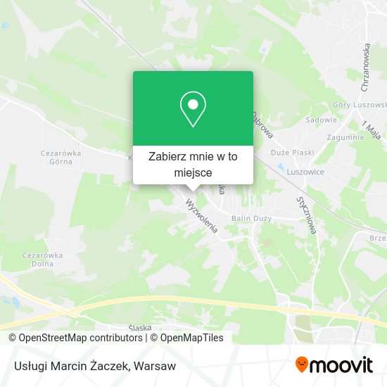 Mapa Usługi Marcin Żaczek