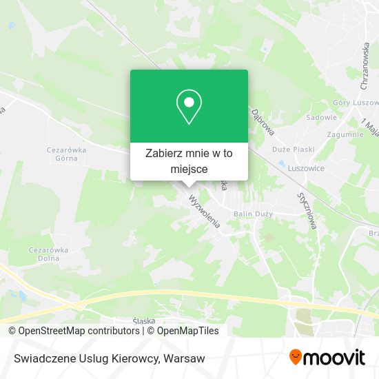 Mapa Swiadczene Uslug Kierowcy