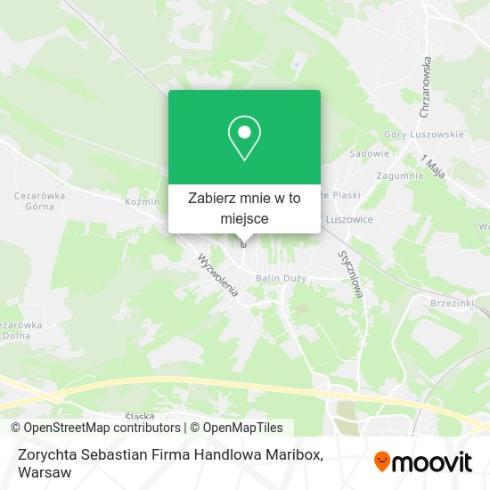 Mapa Zorychta Sebastian Firma Handlowa Maribox