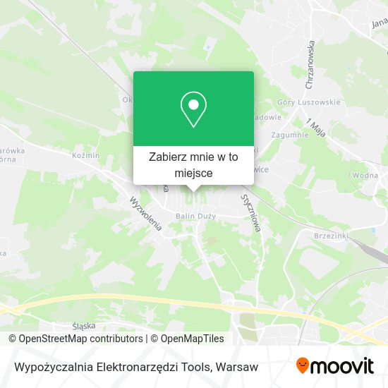 Mapa Wypożyczalnia Elektronarzędzi Tools