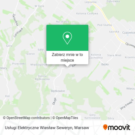 Mapa Usługi Elektryczne Wiesław Seweryn