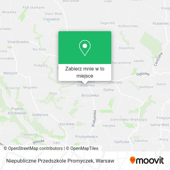 Mapa Niepubliczne Przedszkole Promyczek