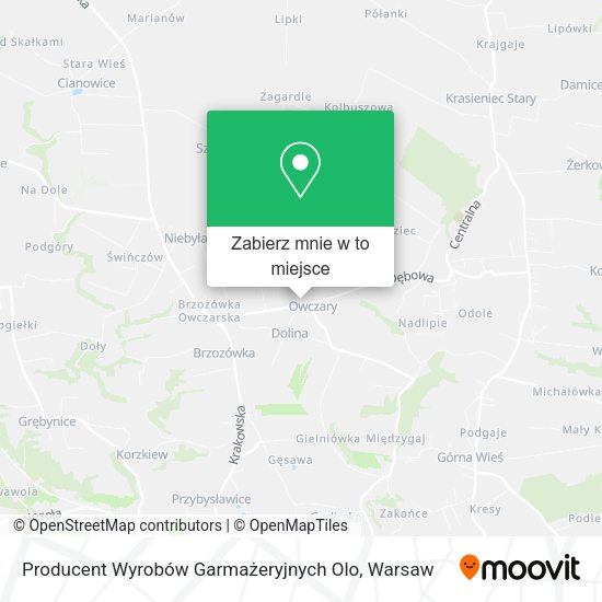 Mapa Producent Wyrobów Garmażeryjnych Olo