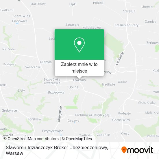 Mapa Sławomir Idziaszczyk Broker Ubezpieczeniowy