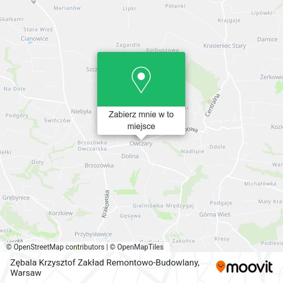 Mapa Zębala Krzysztof Zakład Remontowo-Budowlany