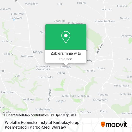 Mapa Wioletta Polańska Instytut Karboksyterapii i Kosmetologii Karbo-Med