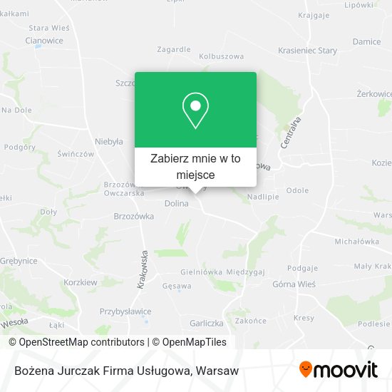 Mapa Bożena Jurczak Firma Usługowa