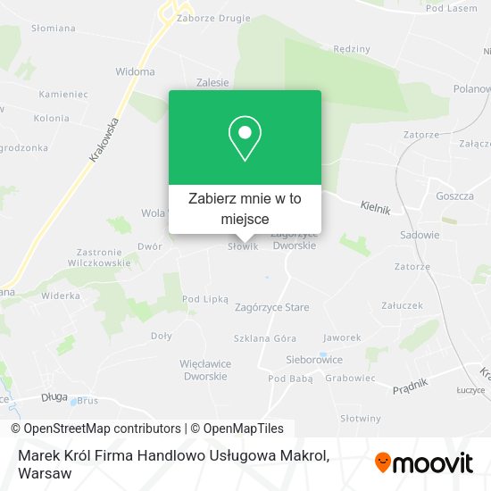 Mapa Marek Król Firma Handlowo Usługowa Makrol