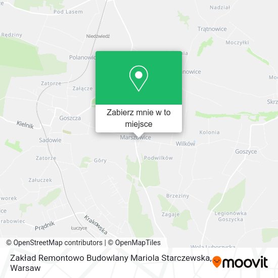 Mapa Zakład Remontowo Budowlany Mariola Starczewska