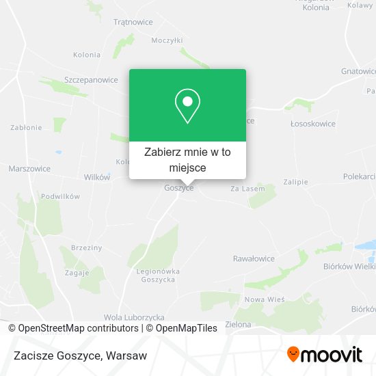 Mapa Zacisze Goszyce