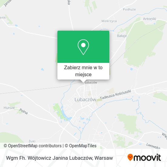 Mapa Wgm Fh. Wójtowicz Janina Lubaczów