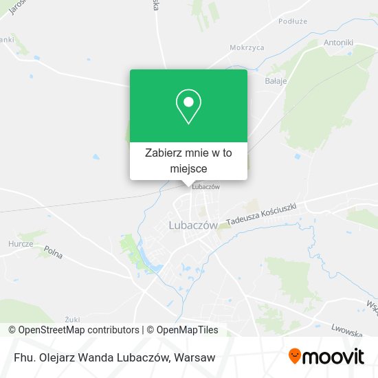 Mapa Fhu. Olejarz Wanda Lubaczów