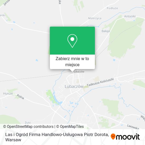 Mapa Las i Ogród Firma Handlowo-Usługowa Piotr Dorota