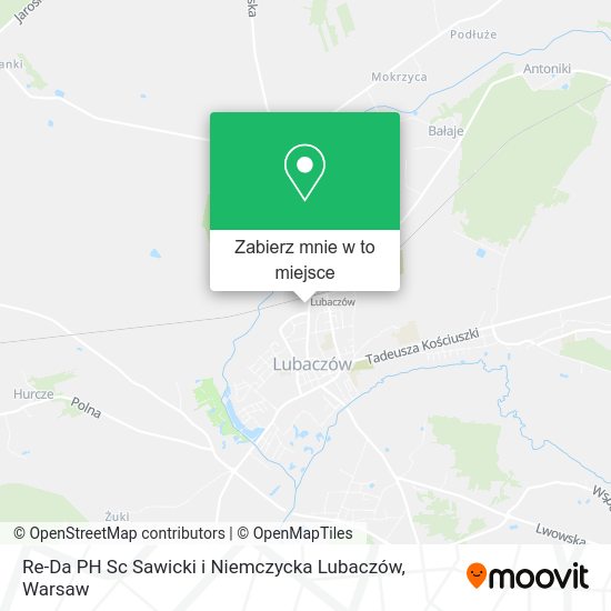 Mapa Re-Da PH Sc Sawicki i Niemczycka Lubaczów