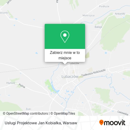 Mapa Usługi Projektowe Jan Kobiałka