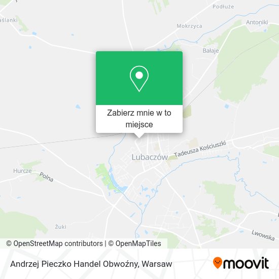 Mapa Andrzej Pieczko Handel Obwoźny