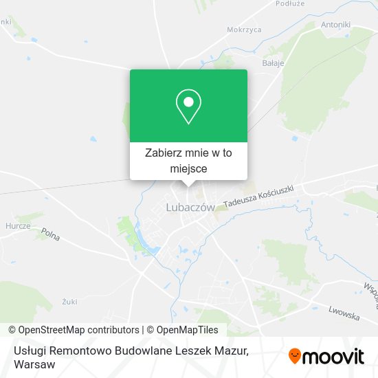 Mapa Usługi Remontowo Budowlane Leszek Mazur