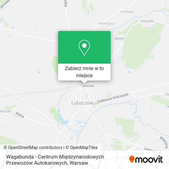 Mapa Wagabunda - Centrum Międzynarodowych Przewozów Autokarowych