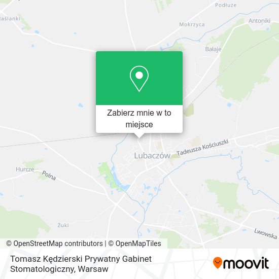 Mapa Tomasz Kędzierski Prywatny Gabinet Stomatologiczny