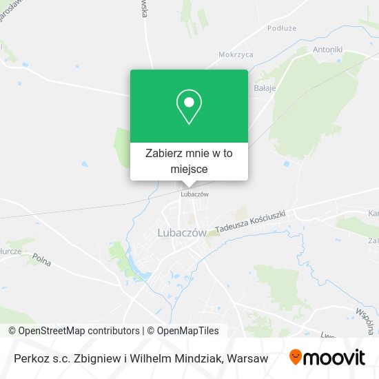 Mapa Perkoz s.c. Zbigniew i Wilhelm Mindziak