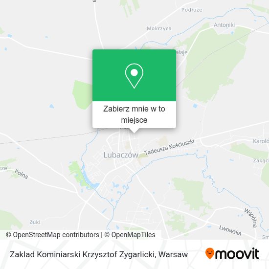 Mapa Zaklad Kominiarski Krzysztof Zygarlicki