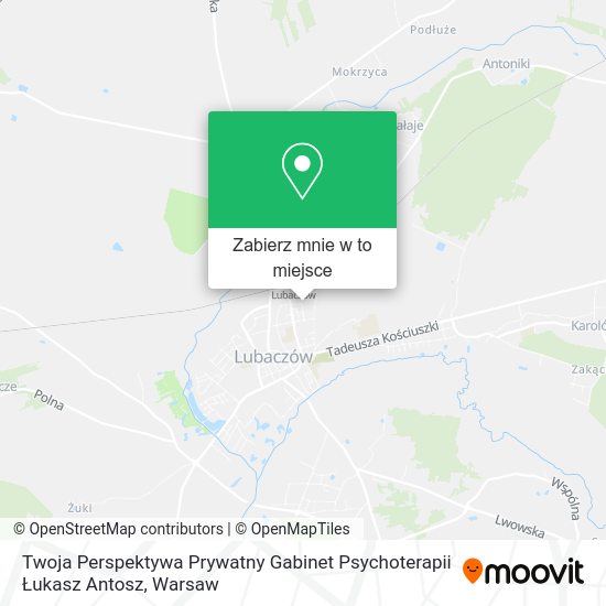 Mapa Twoja Perspektywa Prywatny Gabinet Psychoterapii Łukasz Antosz