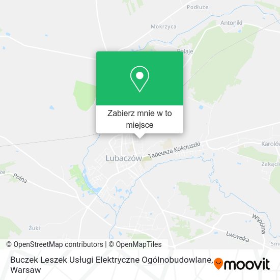 Mapa Buczek Leszek Usługi Elektryczne Ogólnobudowlane